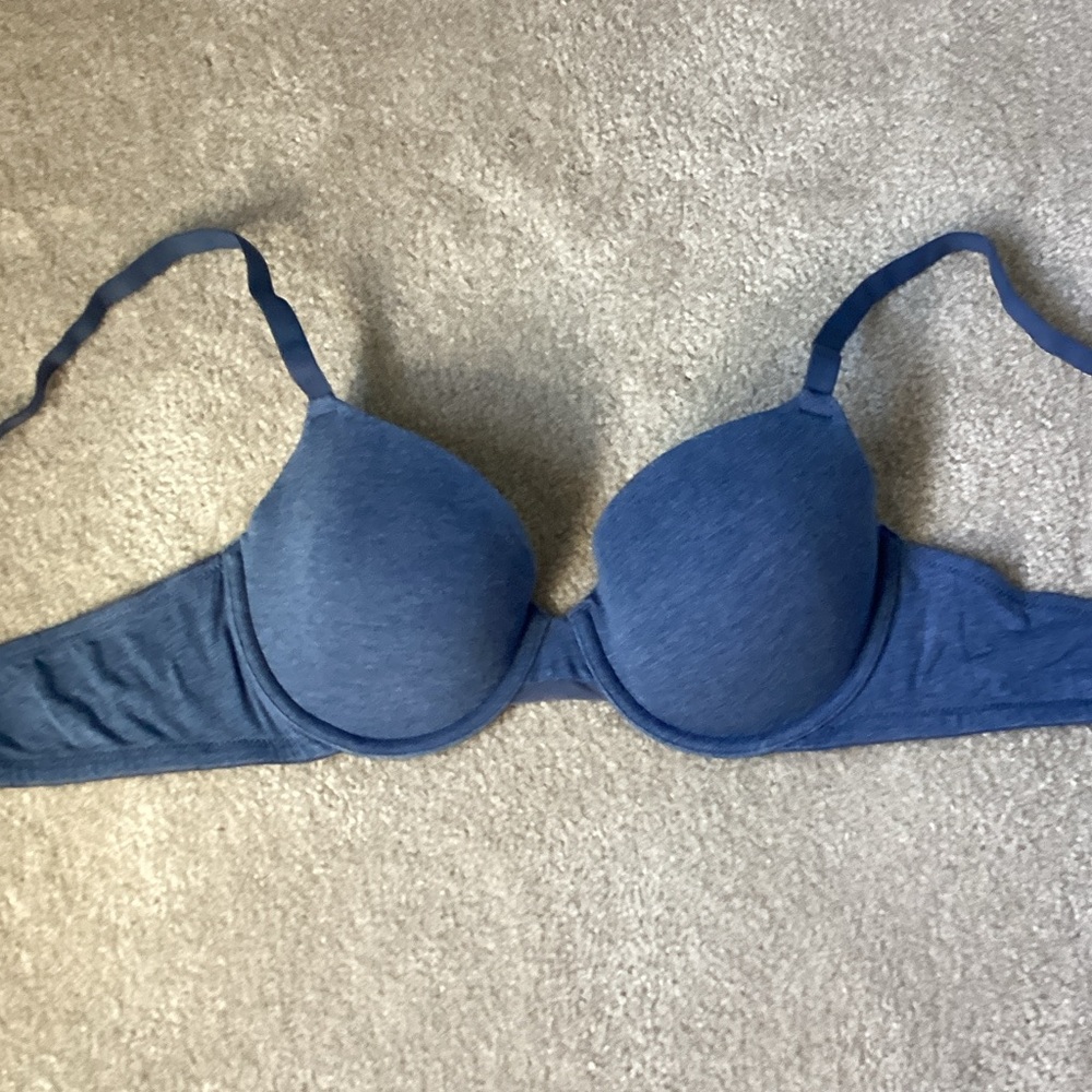 Auden Heathered Blue T-Shirt Bra